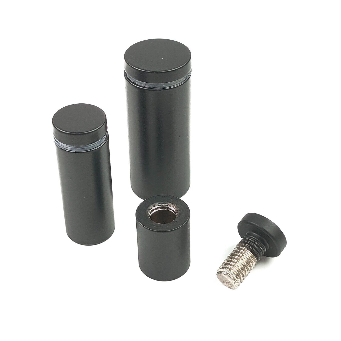 Black - Stainless Steel Standoff Fixings | Bolts | Mount | Stand Off 19mm ⌀