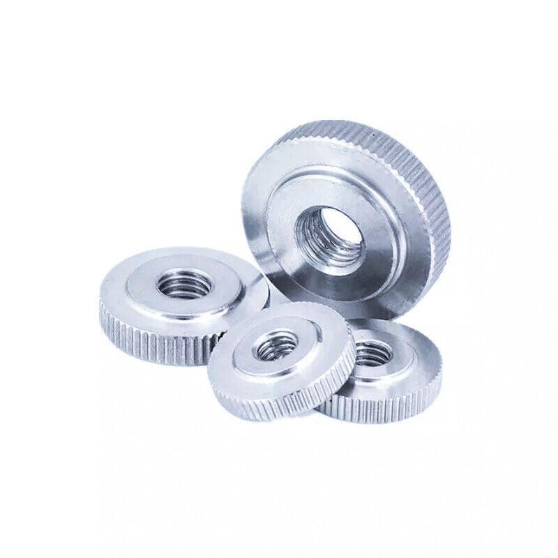 Steel Knurled Slim Thumb Nut M6 - Zinc