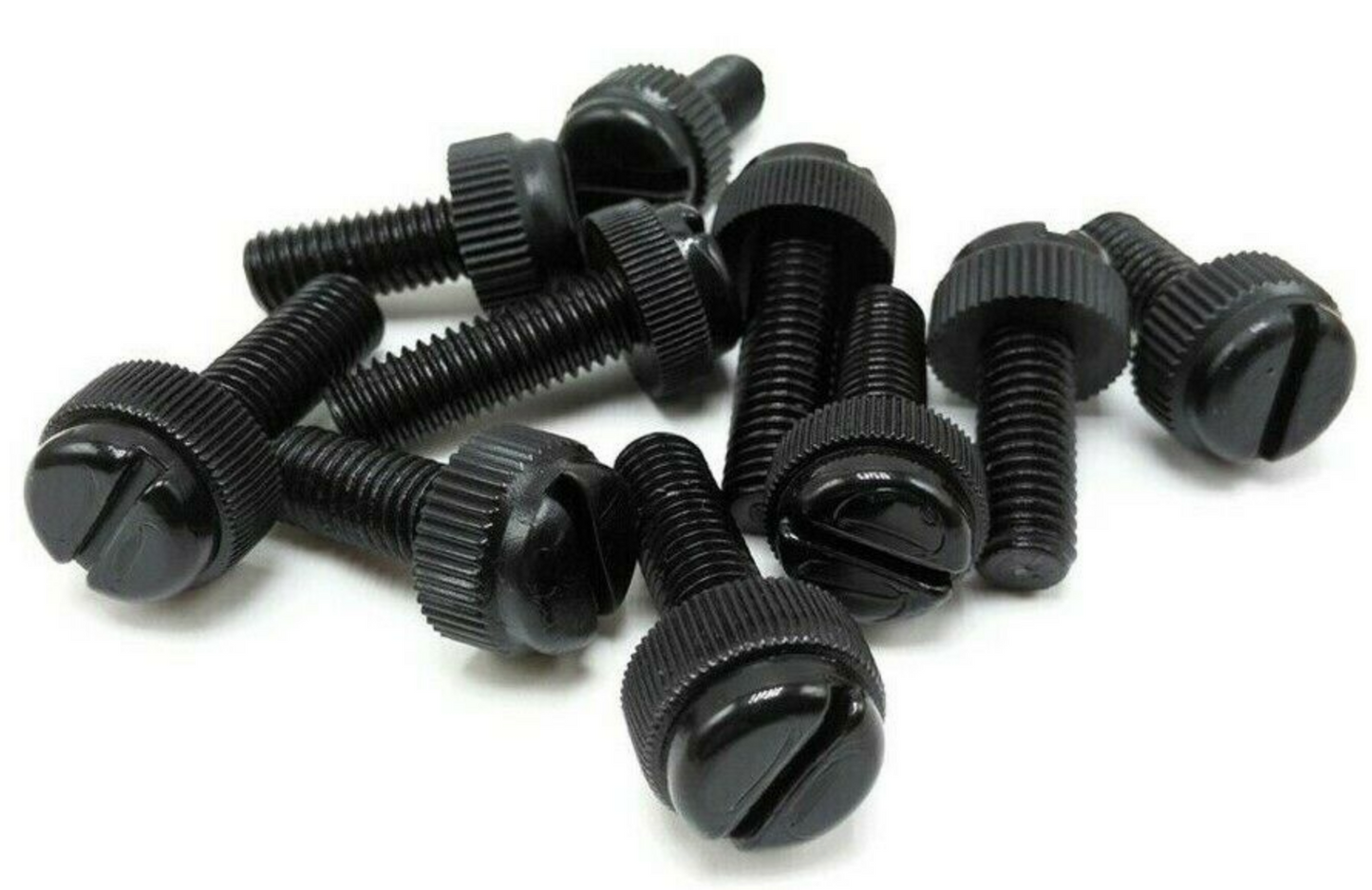 Black Nylon Knurled Thumb Screws M8 12-40mm