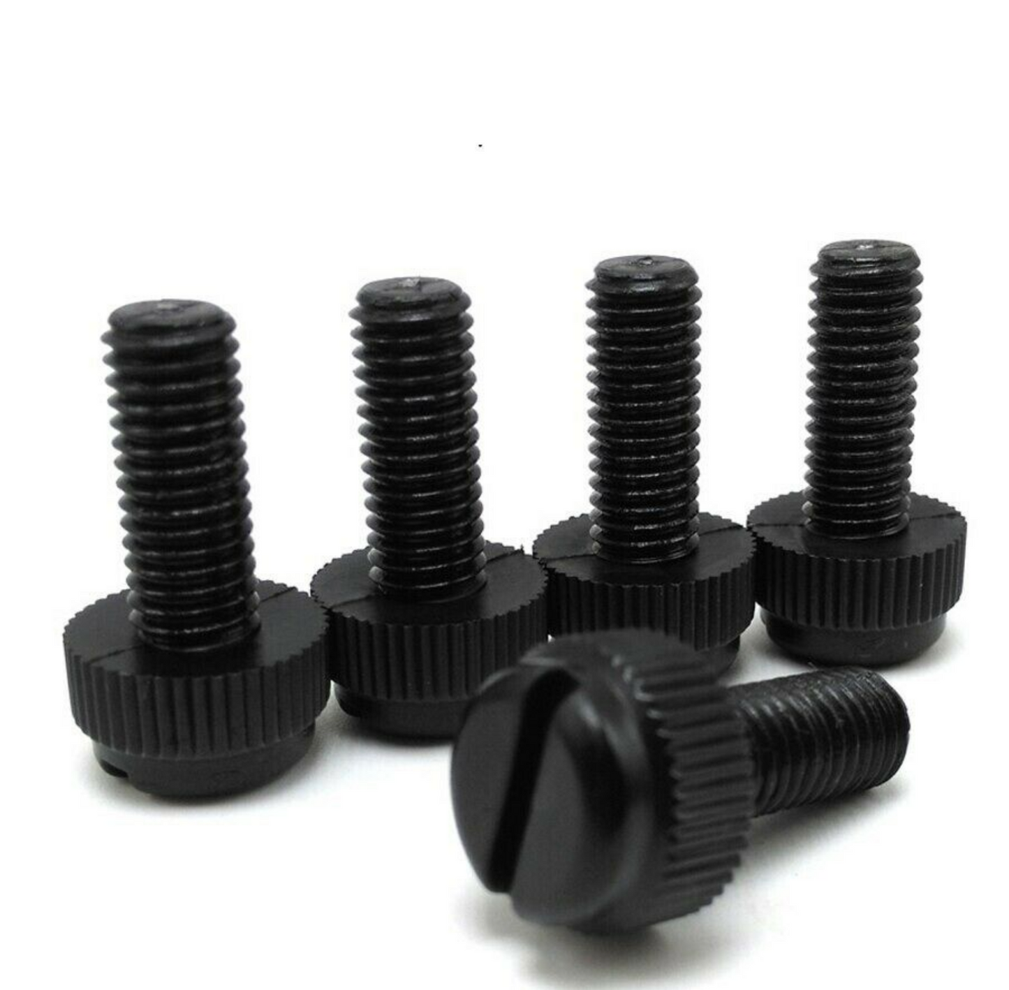 Black Nylon Knurled Thumb Screws M8 12-40mm