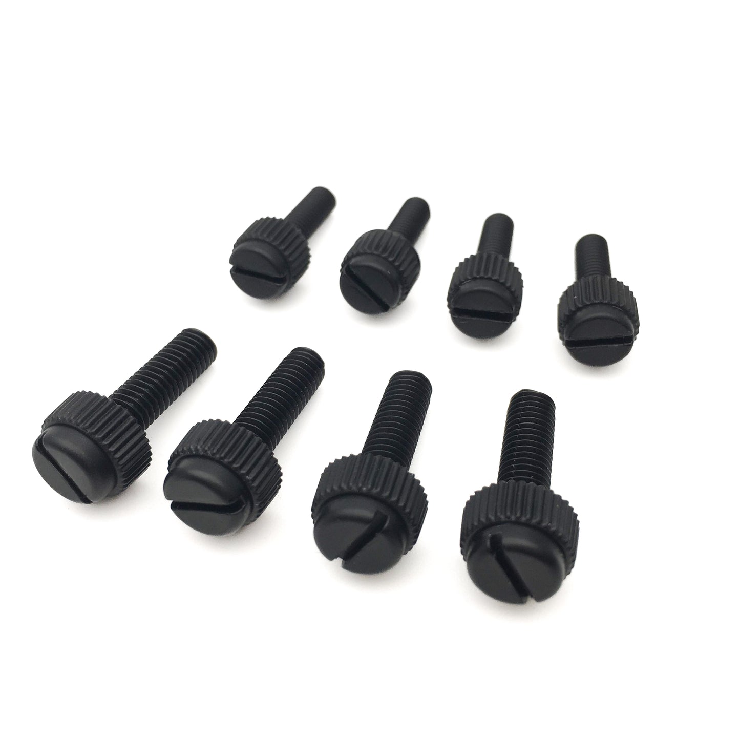 Black Nylon Knurled Thumb Screws M8 12-40mm